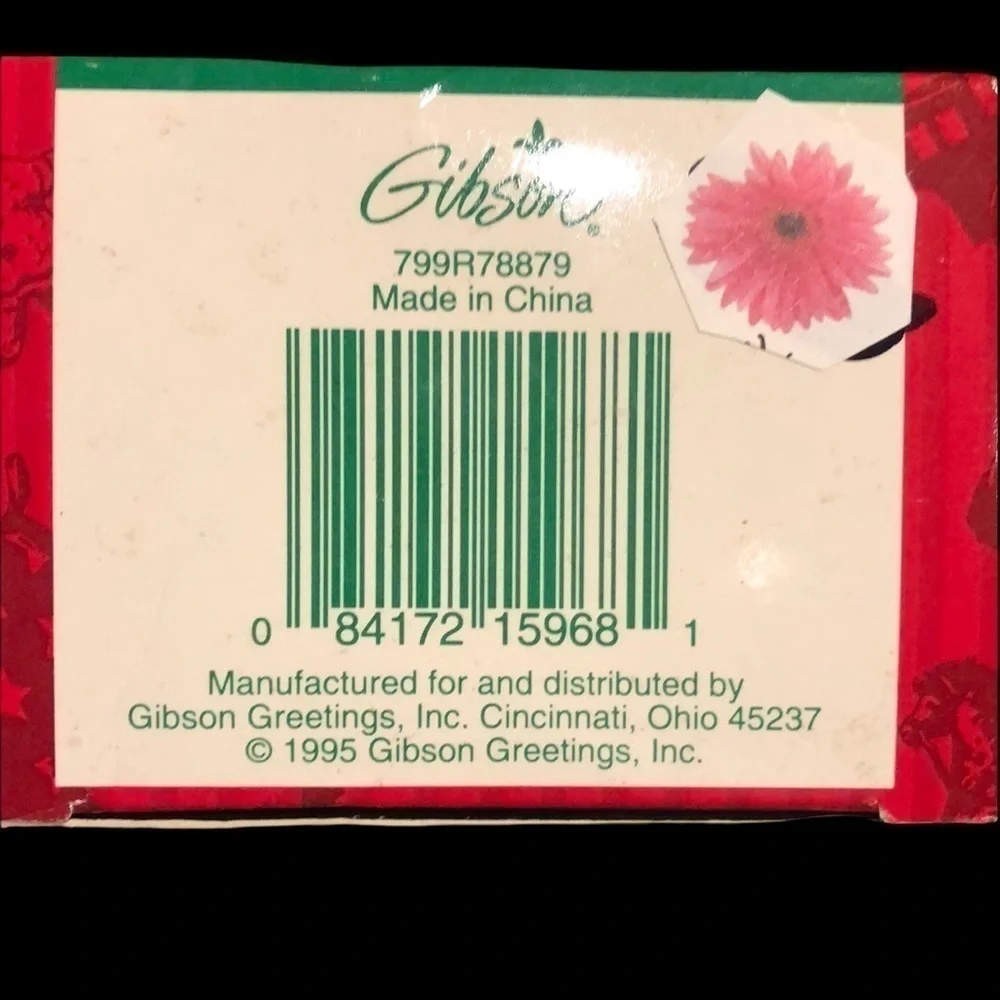 Gibson Christmas Collectable “At Home On The Range” Vintage Holiday Ornament NIB